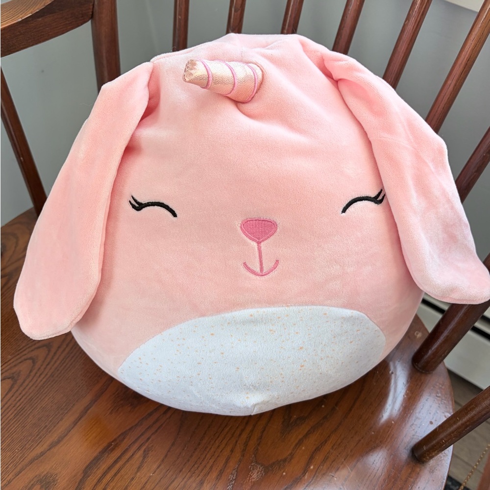 Squishmallows 12in Legacy the Bunnycorn Plush Kellytoy Gold Horn